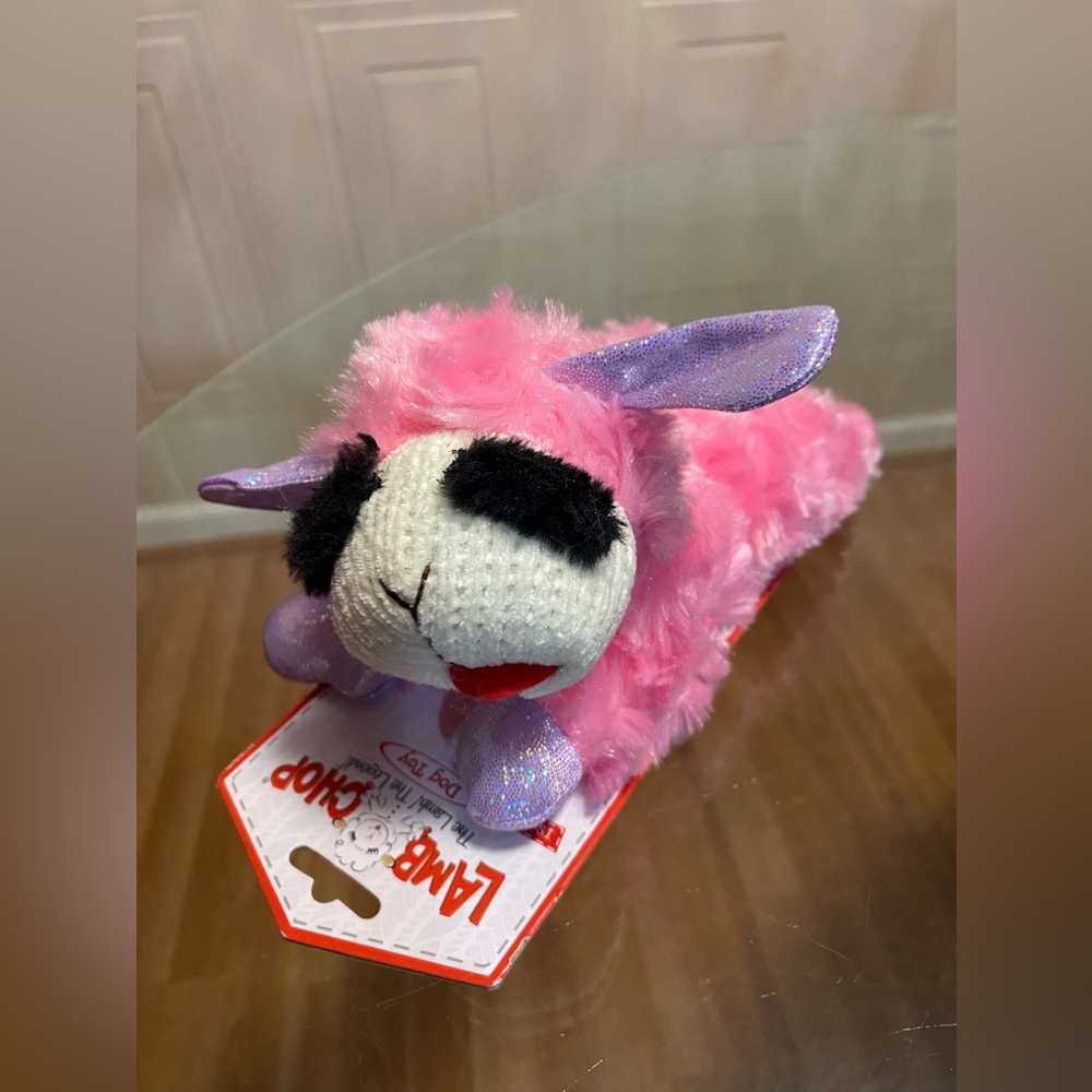 - Brand New - LambChop With Squeaker 8” With Squeaker
